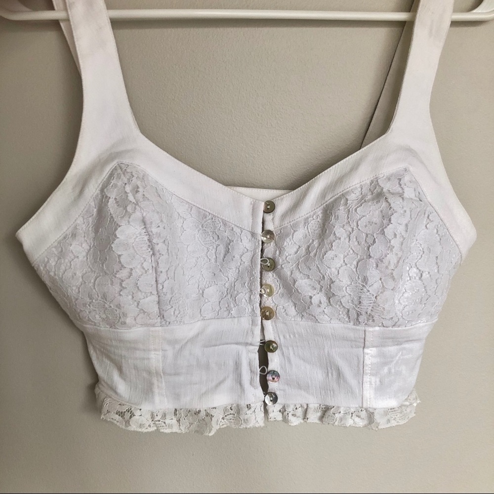 Free People Lace Crop Top S